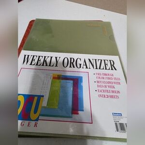 Source Unknown Weekly Organizer with Green Cover